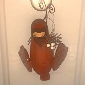🎄Wood & Metal Christmas Cardinal Ornament🎄